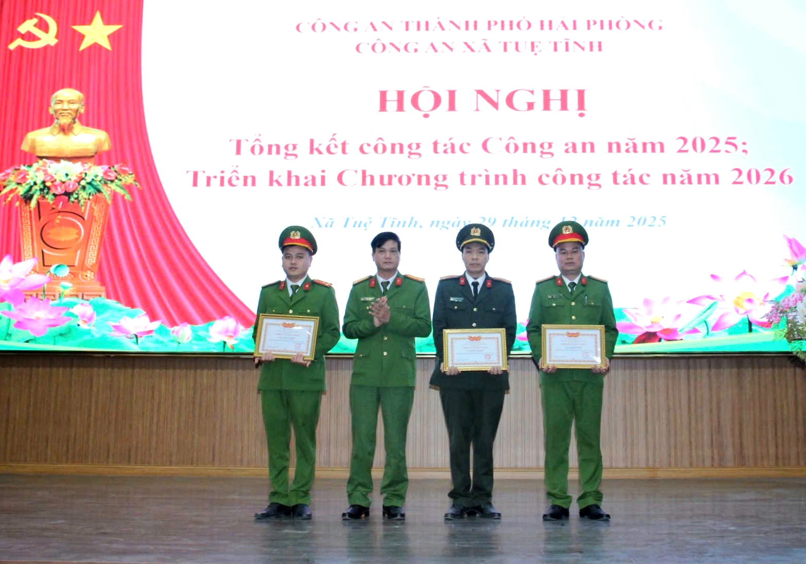 Công an xã Tuệ Tĩnh: Chủ động tham mưu, bảo đảm an ninh trật tự từ cơ sở